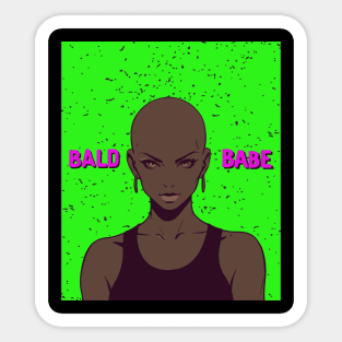 Bald girl Sticker